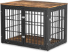 Rustic Heavy Duty Dog Crate Furniture for Large and Medium Dogs, Decorative Pet House End Table, Wooden Cage Kennel Furniture Indoor