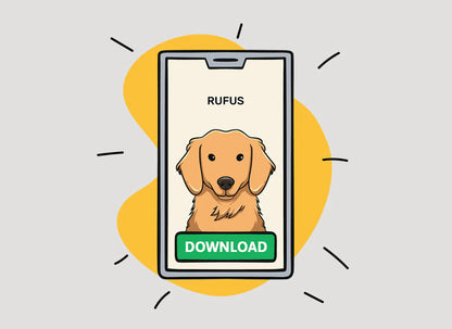 Custom Pet Canvas Portrait – Admiral Style + Free Mug