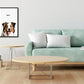 Custom Pet Canvas Portrait – Admiral Style + Free Mug