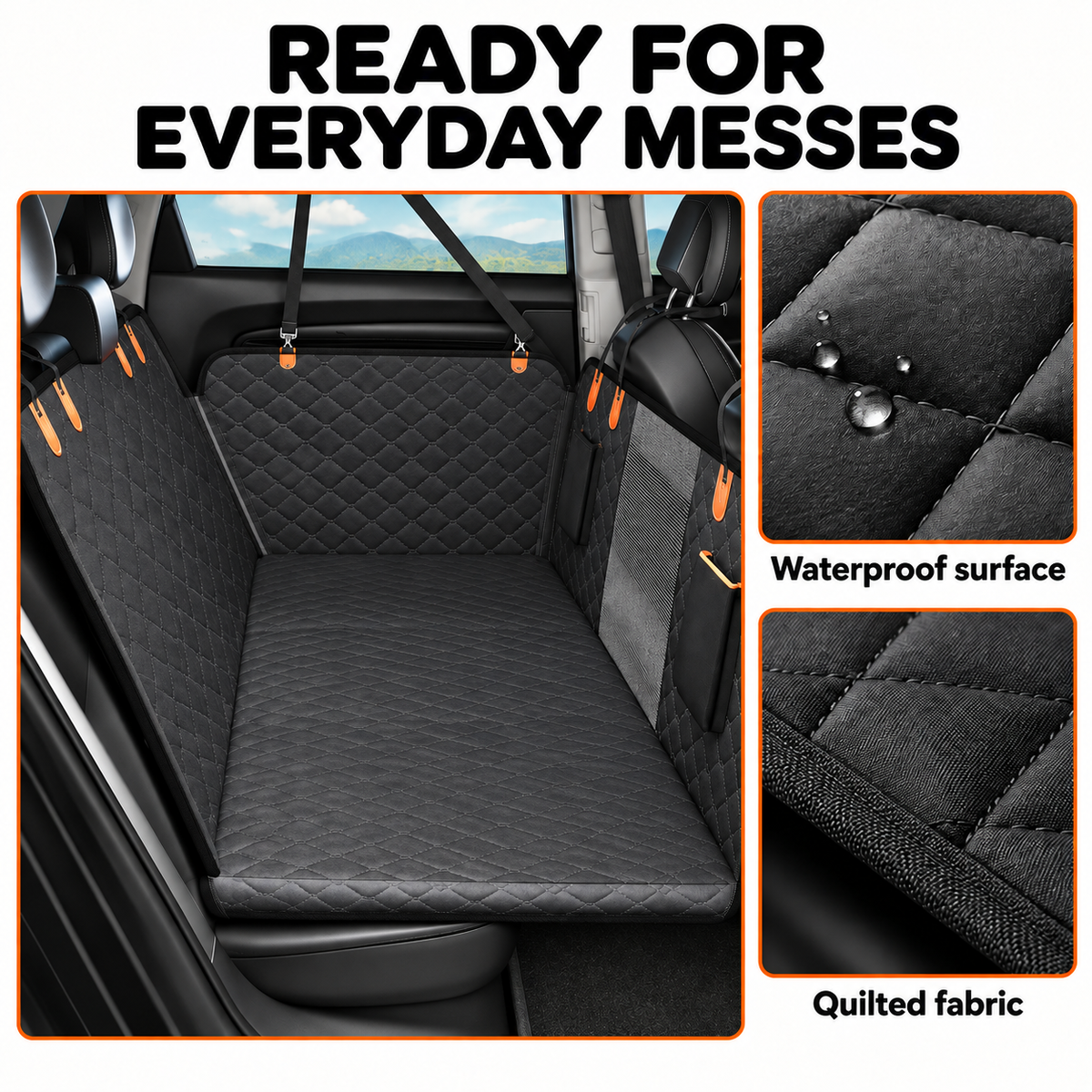 Hard Bottom Dog Car Seat Cover