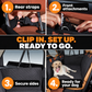 Hard Bottom Dog Car Seat Cover
